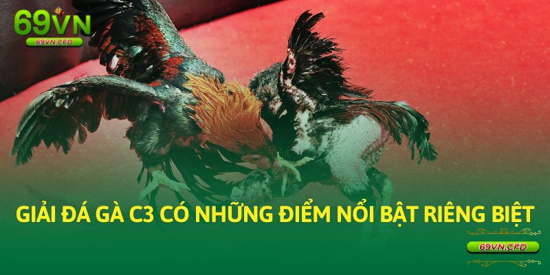 Giải đá gà C3 có những điểm nổi bật riêng biệt