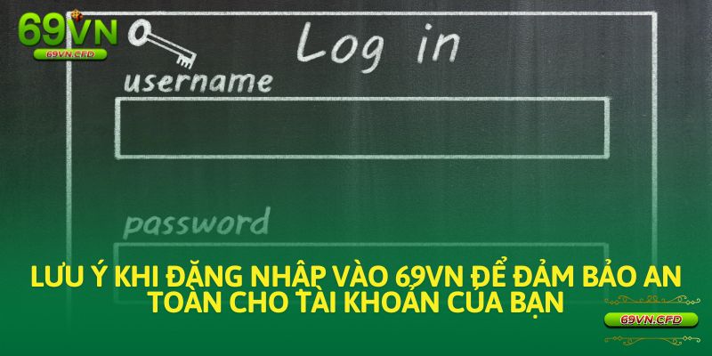 Hãy lưu ý những điều này khi đăng nhập vào 69VN để đảm bảo an toàn cho tài khoản của bạn