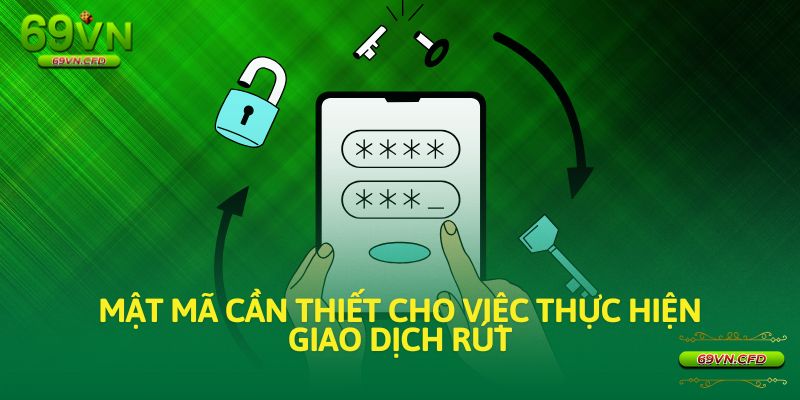 Mật mã cần thiết khi bạn thực hiện việc rút tiền